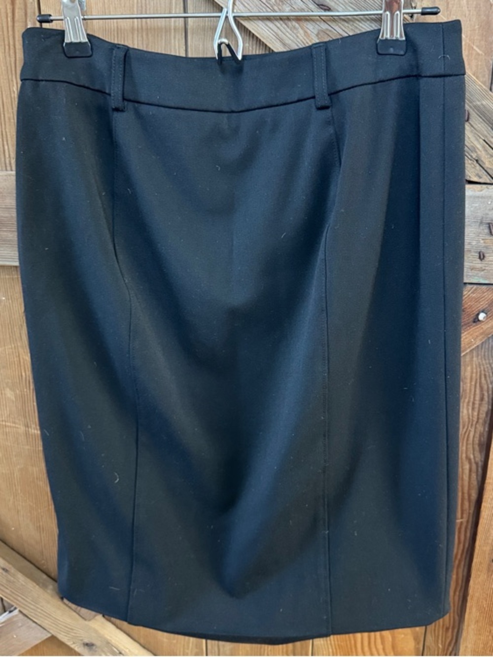 White House Black Market Black Double-Row Button Pencil Skirt - Picture 4 of 4